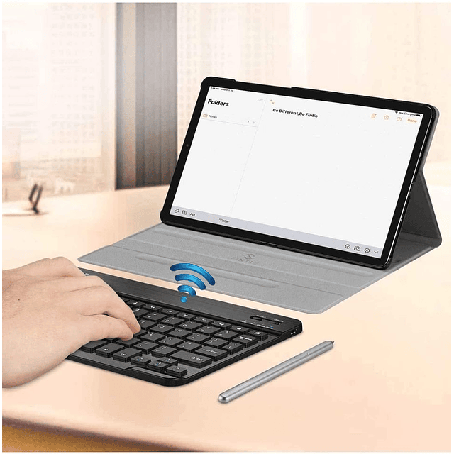 Case con Teclado Fintie para Galaxy Tab S6 2019 SM-T830 T835 T837 Bluetooth Inalámbrico