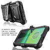 Carcasa Case Motorola Moto G8 Plus G8 Play One Macro con Gancho y Vidrio 9H 