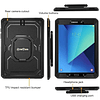 Carcasa para Galaxy Tab S3 SM-T820 T825 Recio para Inclinar Múltiples Ángulos c/ Mica Protectora