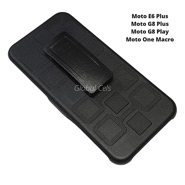 Carcasa Motorola G8 Play Moto G8 Plus con clip para Correa y Parador Giratorio