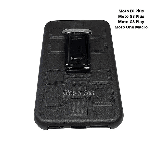 Carcasa Motorola G8 Play Moto G8 Plus con clip para Correa y Parador Giratorio