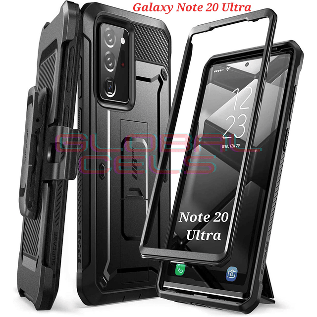Carcasa Supcase Galaxy Note 20 Ultra Funda 360 Protege de caídas y golpes / Negro