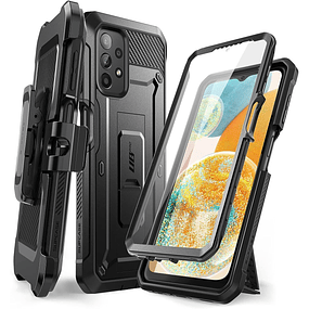 Case Supcase Galaxy A23 4G 5G 2022 Funda 360 con Clip para Correa con Mica con Parador