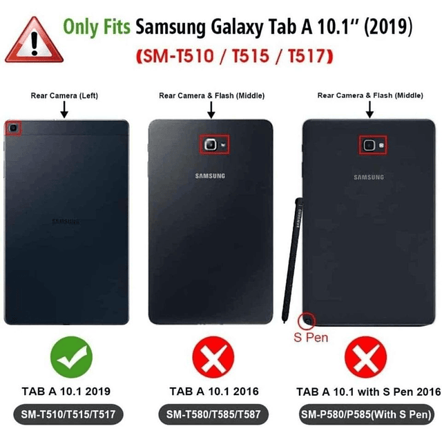 Fundas con Teclado Fintie Samsung Galaxy Tab A 10.1 Sm-T510 T515 Bluetooth Inalámbrico