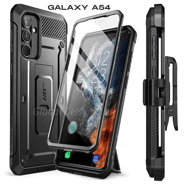 Carcasa Galaxy A54 5G Supcase Funda 360 AntiShock con Mica Protectora con Clip para Cinturón