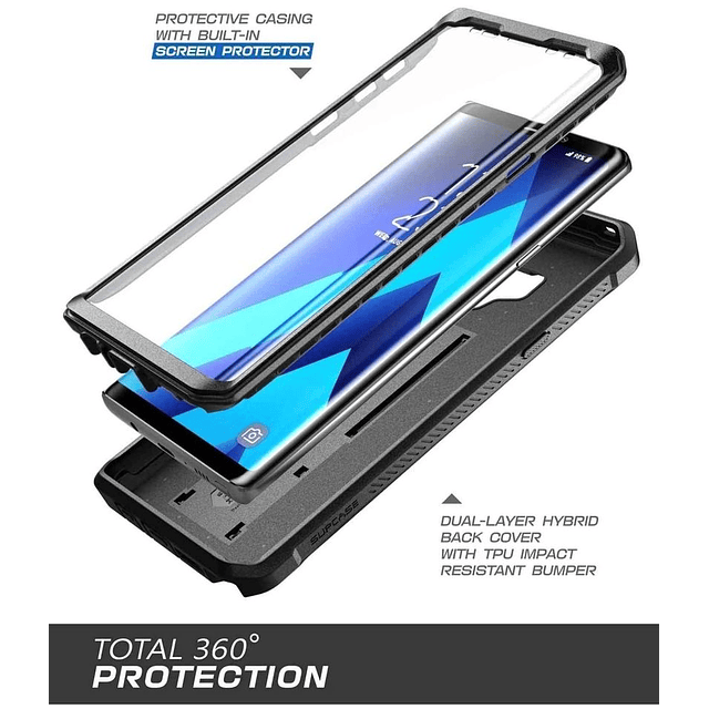 Case Carcasa Galaxy Note 9 Supcase UB Pro con Protector de pantalla / Gancho y con Apoyo AntiShock