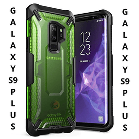 Case Samsung Galaxy S9 Plus 2018 S9+ híbrida transparente Supcase / escarcha verde