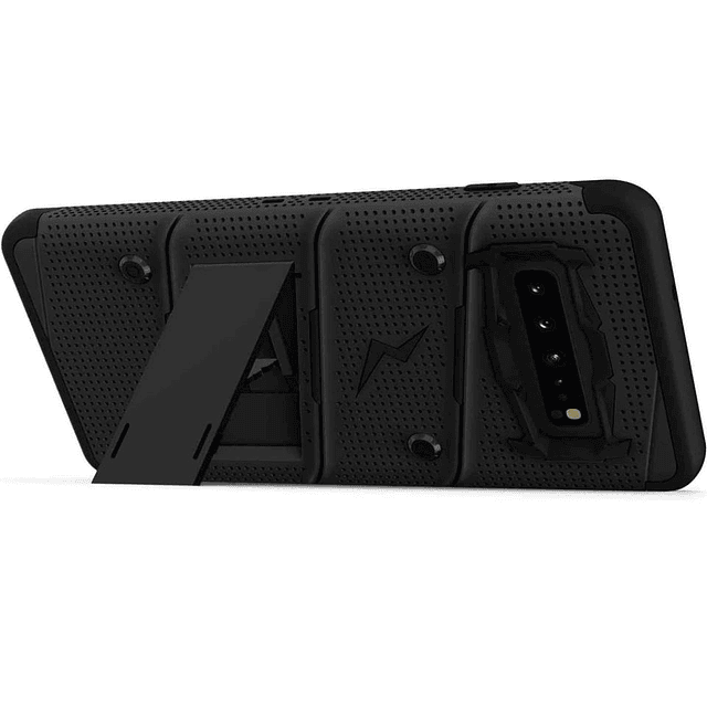 Case Galaxy S10 Zizo Z-bold Original Carcasa de 3 Partes c/ 2 Parantes AntiShock