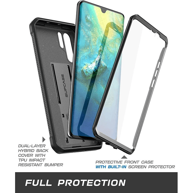 Case Huawei P30 Pro Supcase Carcasa 360 Militarizado c/ Gancho c/ Protector de Pantalla c/ Apoyo