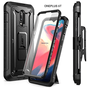 Case Carcasa ONEPLUS 6T Supcase Funda 360 Armadura con Clip para Cinturón c/ Mica c/ Parante