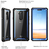 Funda Case LG G7 / LG G7 ThinQ 2018 i-Blason Ares de cuerpo completo con protector de pantalla integrado / Azul 