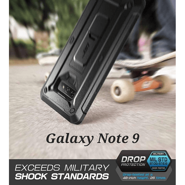 Case GALAXY NOTE 9 de Cubierta Total Fundas 360 c/ Marco c/ Clip para Cinturón Supcase UB Pro