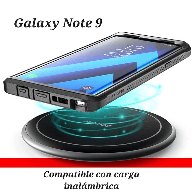 Case GALAXY NOTE 9 de Cubierta Total Fundas 360 c/ Marco c/ Clip para Cinturón Supcase UB Pro