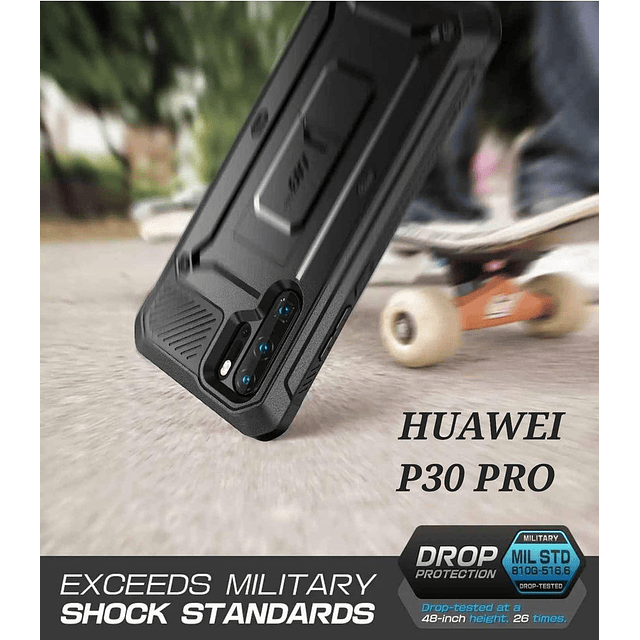 Case HUAWEI P30 PRO Carcasas 360 de Cubierta Total c/ Clip para Correa Supcase AntiShock