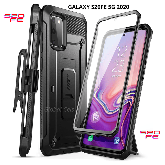 Case Protector Galaxy S10E S10 E S20 Ultra S20FE S21FE Supcase c/ Mica c/ Parante c/ Clip