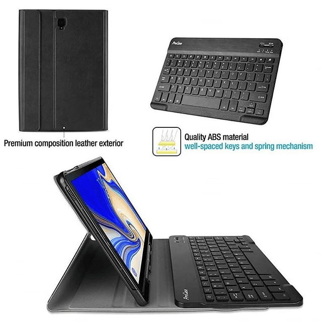 Fundas con Teclado Galaxy Tab S4 T830 T835 de 10.5 pulgadas FINTIE Bluetooth Keyboard