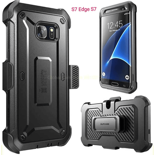 Case Samsung Galaxy Note 10 Supcase A72 S8 S20 Plus Ultra S7 Edge con Sujetador para Correa Antishock