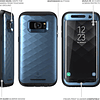Case Funda Galaxy S7 Edge 2016 c/ Mica Protector de 3 Partes Azul s7 Edge Claico USA