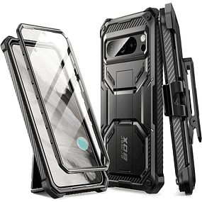 Case Google Pixel 8 Pro 2023 i-Blason Armorbox con Mica con Apoyo con Clip para Correa