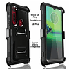 Case Moto G8 Play / One Macro / G8 Plus con Vidrio Templado con Clip Correa 