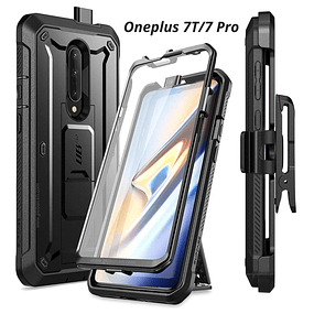 Case Supcase OnePlus 7 Pro / 7T Pro Funda 360 con Gancho para Cinturón c/ Mica c/ Apoyo