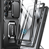 Case Galaxy S24 Ultra c/ Vidrio Templado c/ Protector de Cámara c/ Doble Marco c/ Parante funda 360