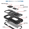 Case IPhone 14 Pro Carcasa 360 c/ Marco c/ Protector deslizador de Cámara c/ Soporte adaptable a Carro / no supcase