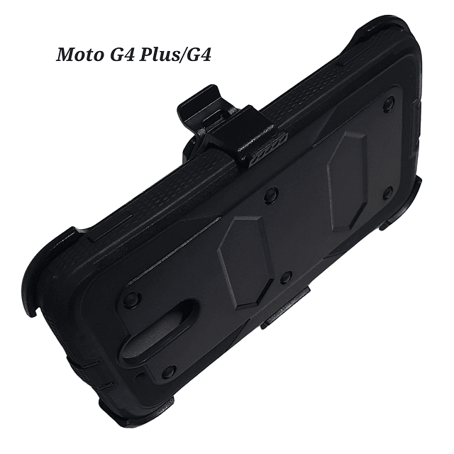 Case Motorola G4 Plus Funda Moto G4 Carcasa 360 con Marco con Clip Parante para cinturón