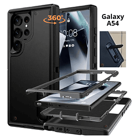 Case Galaxy A54 5g Fundas 360 c/ Marco c/ Parador Carcasas A54 de 3 partes AntiShock 