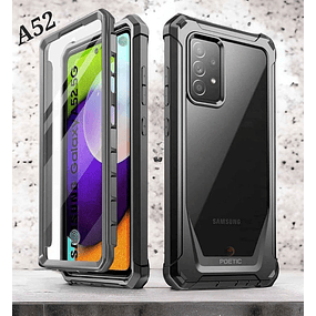 Case Galaxy A52 A52s con Doble Marco Poetic Original Funda 360° con Mica