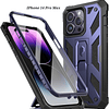 Case IPhone 14 Pro Max 13 Mini IPhone 12 Pro Max Carcasas 360° c/ Marco c/ Mica c/ Soporte 