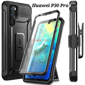 Case Supcase Huawei P30 Pro Armadura Cubre Todo con Mica con Clip para Correa Antishock 360