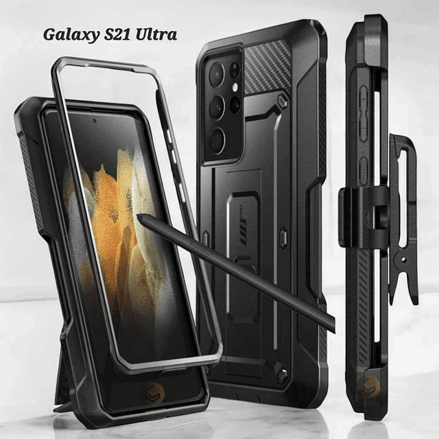 Case Galaxy S21 Ultra Exclusivo Protector 360 con Porta S-Pen AntiShock Supcase UB Pro