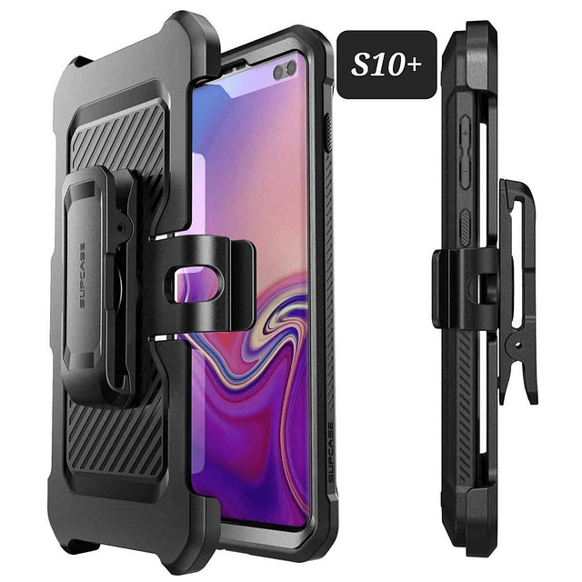 Case Galaxy S10 Plus Supcase 360° S10E Note 10 Plus A20 A30 A90 AntiShock c/ Clip Correa