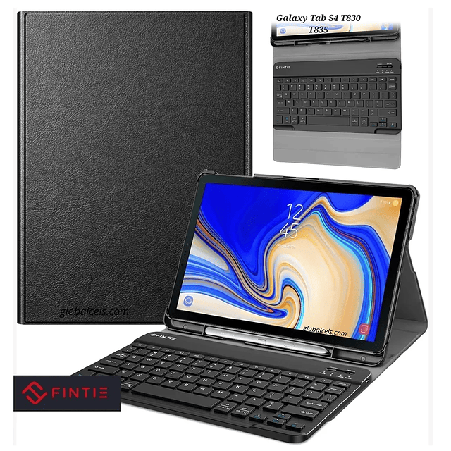 Fundas con Teclado Galaxy Tab S4 T830 T835 de 10.5 pulgadas FINTIE Bluetooth Keyboard