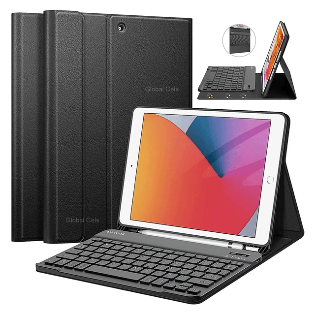 Case Teclado iPad 10.2 pulgadas 9na 8va 7ma Gen 2019 2020 Magnética FINTIE