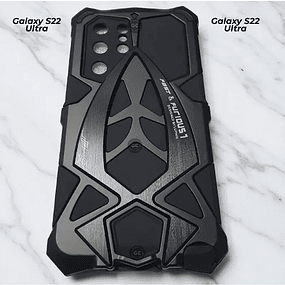 Carcasa Galaxy s22 Ultra Metal con Pernos con Marco Frontal con Tpu Antishock con Tornillera