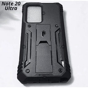 Carcasa 360° con Marco Frontal Galaxy Note 20 Ultra POETIC USA c/ Soporte Integrado en Negro