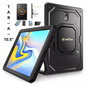 Case Galaxy Tab A SM-T590 T595 T597 2018 Antishock 360° Cubierta Completa con Mica