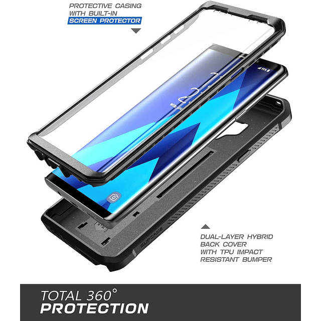 Case Galaxy Note 9 S9 Plus Note 10 Plus Supcase con Clip Gancho 