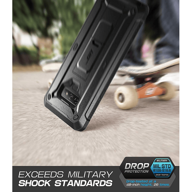 Case Galaxy Note 9 S9 Plus Note 10 Plus Supcase con Clip Gancho 