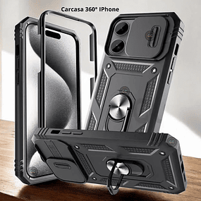 Case IPhone 14 Pro Carcasa 360 c/ Marco c/ Protector deslizador de Cámara c/ Soporte adaptable a Carro