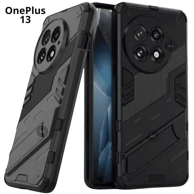 Case OnePlus 13 Antigolpes con Cubierta de Cámara con Soporte inclinable