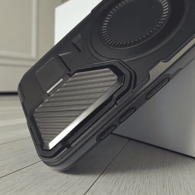 Case MagSafe Samsung S24 Plus / S25 Plus | Tapa Cámara Metálica y Soporte Inclinable 