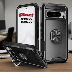 Case Fundas Google Pixel 7 Pro / 6 Pro – 3 Partes Antishock 360° con Soporte Inclinable