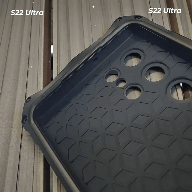Case Armor Galaxy S22 Ultra: Estructura de Metal Atornillada 360° y con Sellado de Puertos