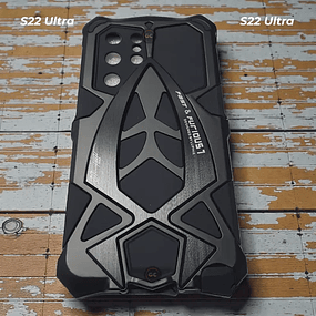 Case Armor Galaxy S22 Ultra: Estructura de Metal Atornillada 360° y con Sellado de Puertos