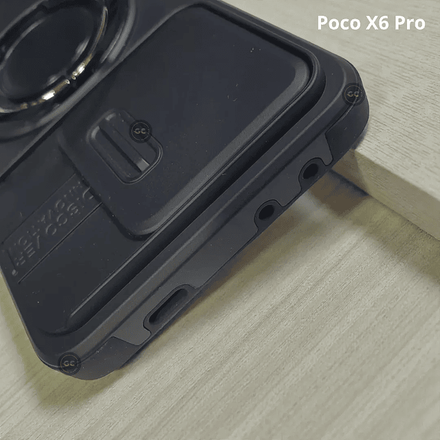 Case Poco X6 Pro 5G - Protección Cámara y Soporte 360 Metálico