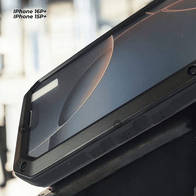  Case iPhone 16 y 15 Pro Max Chasis Blindado - Full Black Edition 360