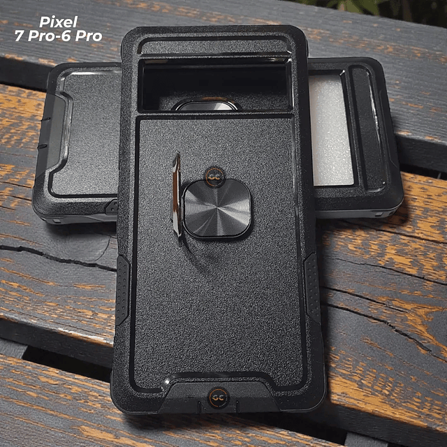 Case Google Pixel 7 Pro / 6 Pro - Armadura 360 Heavy Duty + Anillo